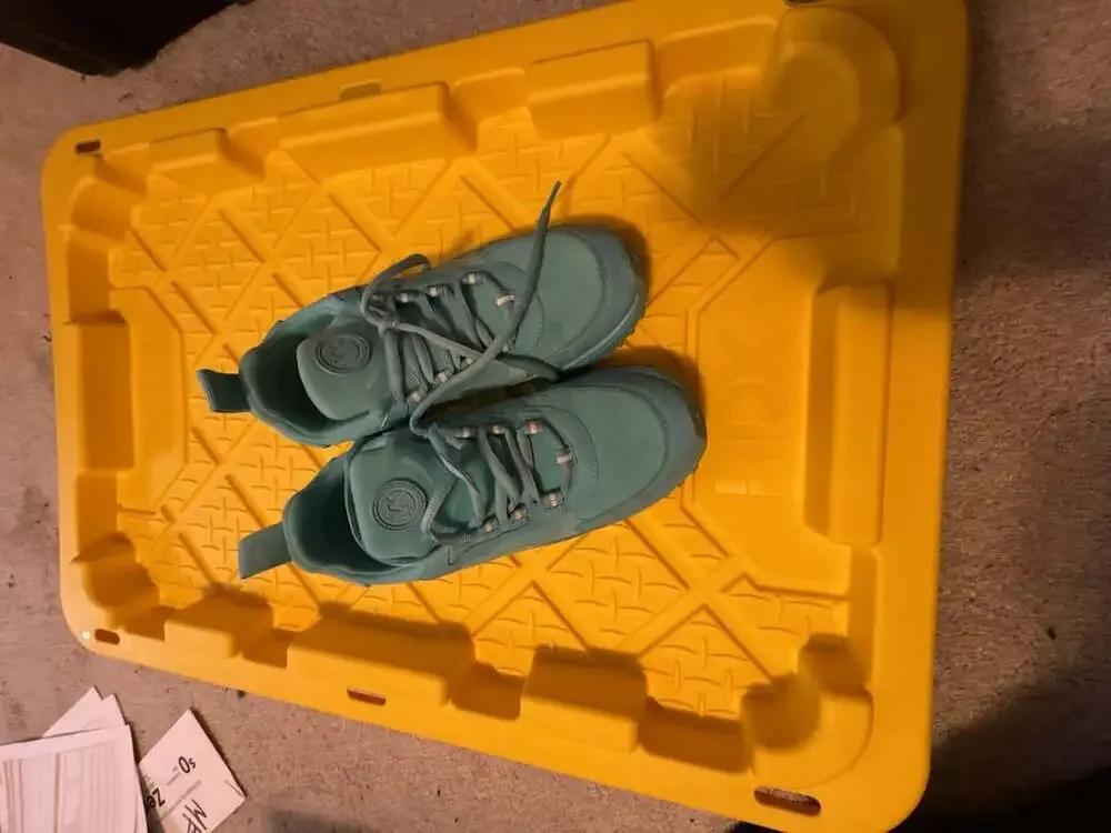 Michael Kors THEO Sport Scuba Ocean Blue Sneakers Shoes 7M